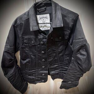 SMOKE RISE BLACK DENIM JACKET